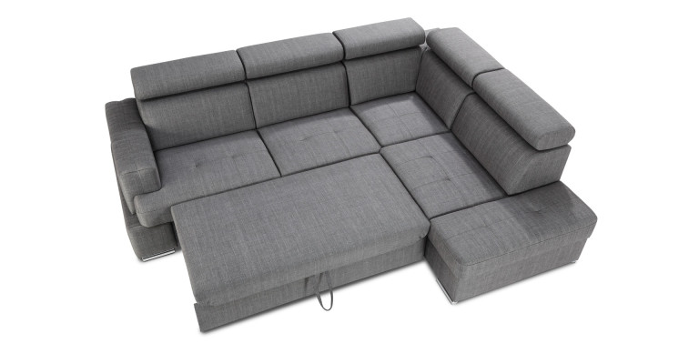 Moderne L-formet sofa med sovefunktion