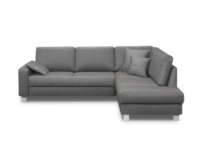 L-formet sovesofa med sovefunktion