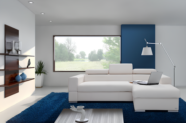 Moderne L-formet sofa med sovefunktion og opbevaringsplads