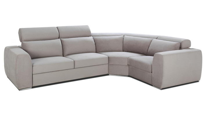 Moderne L-formet stof hjørnesofa