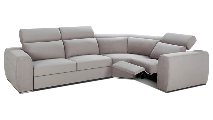 Moderne L-formet stof hjørnesofa