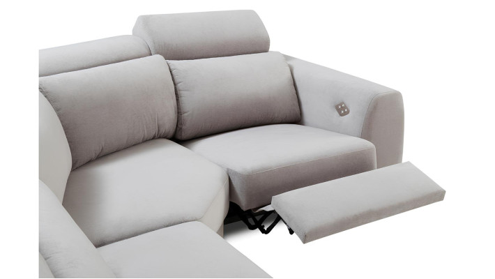 Moderne L-formet stof hjørnesofa