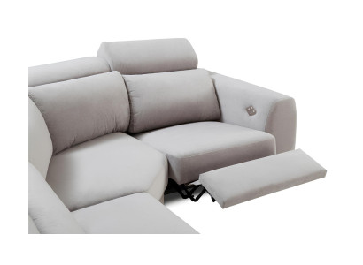 Moderne L-formet stof hjørnesofa
