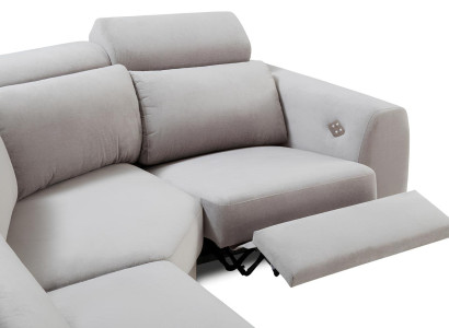 Moderne L-formet stof hjørnesofa