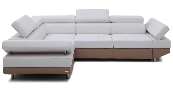 Moderne hjørnesofa med landskabsdesign, hjørne, sæt, polstret, 100% læder