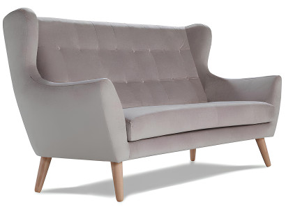 Sofa 3+1 pladser moderne design i gråt stof