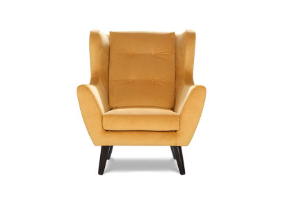 Designer lounge fauteuil Club chair 1 plads afslappende TV gul ny