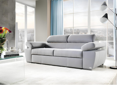 Moderne stof to-personers sofa med sovefunktion