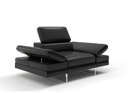 Design lænestol med polstret sæde Relex Lounge til tv i læder klub 1 plads