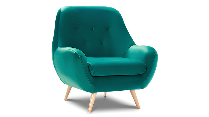 Designer loungestol 1 plads afslapning tv grøn ny