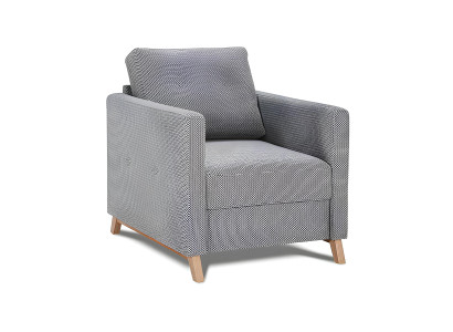 Læder Club Lounge stol designet polstret 1 plads afslappende drejelig TV ny