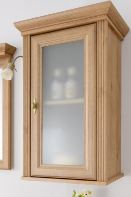 Sæt af 5 badeværelsesmøbler i rustik stil