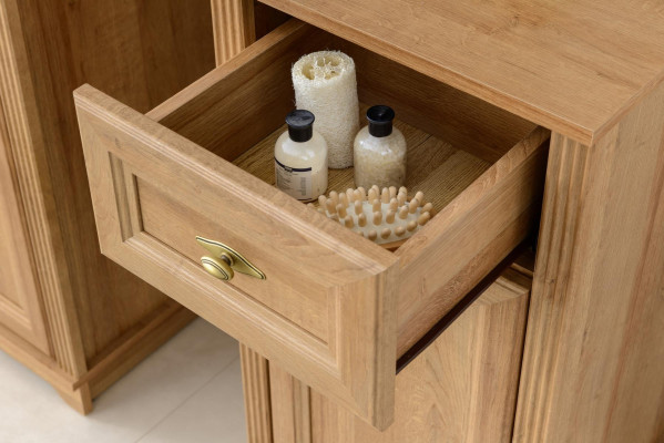 Badeværelse møbel Bad Neu, fritstående, i eg, vægskab