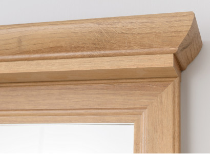 Vægmonteret badeværelsesspejl 65x76cm i nyt træ