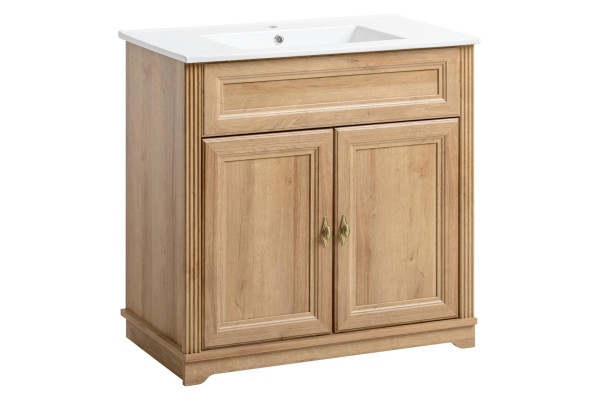 Mobil vask med vask nedenunder 80 cm i landlig stil