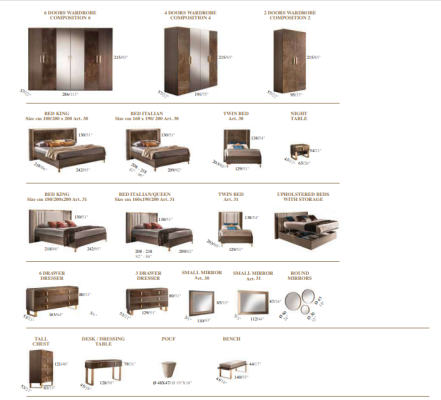 Sofa sæt 3+1+1 med moderne polstrede stole