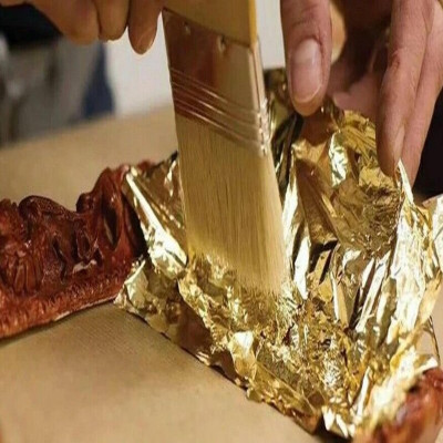 Klassisk stol sæt med design polstring 4x barok træ