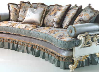 Design sofa til 4 personer italiensk blå