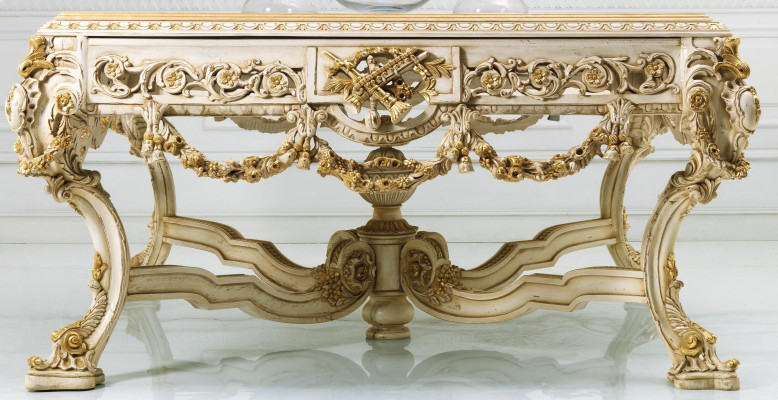 Antik stil massiv træ spisebord