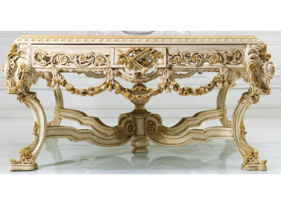 Antik stil massiv træ spisebord