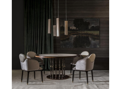 Klassisk barok rokokko italiensk rund spisebord