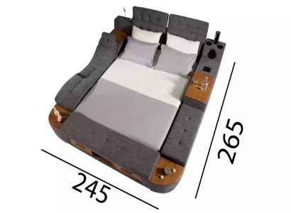Dobbelt multifunktionel seng med moderne konstruktion 180x200cm nyt hotel