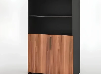 Mobil brune træbibliotek kontormøbel dokumentarmar