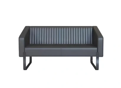 Design sofa 3 pladser Stol Træ Stof Grå