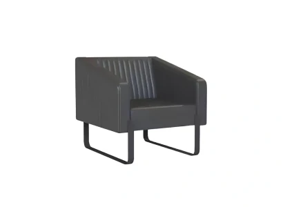 Moderne polstret lænestol til én person