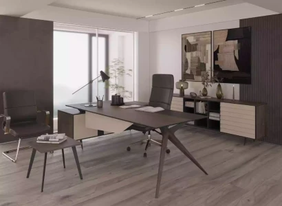 Moderne grå konferencebord møbel til studie