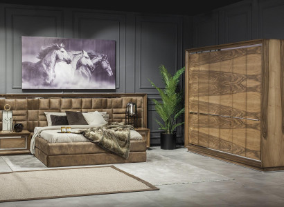 Elegant brun soveværelseskommode 6 dele.