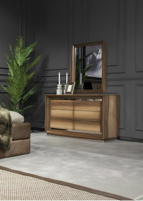 Elegant brun soveværelseskommode 6 dele.