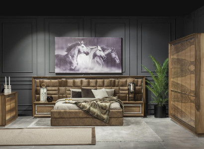 Luksus seng 160x200 polstret møbel hoteludstyr