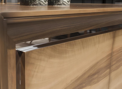 Luksus spisestue sæt med bord og stole, kommode, 7 dele