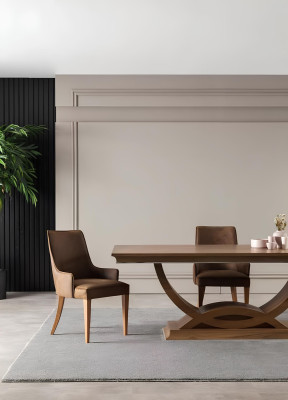 Luksus spisestue sæt bord 4x stole med buffet regulator 5 dele