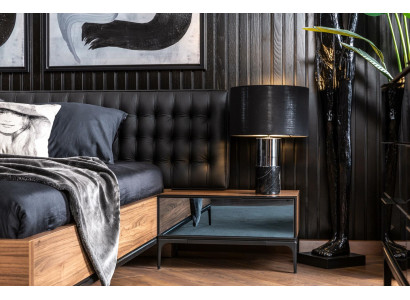 Luksus natbord med glasdøre Brun natbord Hotel