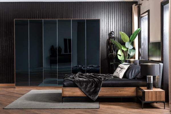 Tøjskab møbel til soveværelse 265cm træskabe