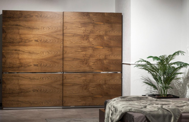 Luksus soveværelsesmøbler, kommode, skab, natborde, spejl 6 dele