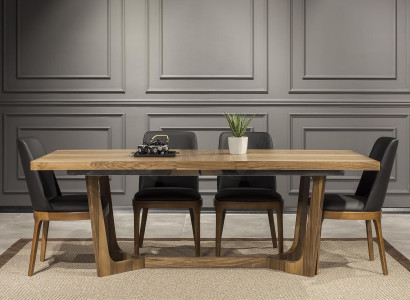 Moderne og praktisk luksus træ spisebord