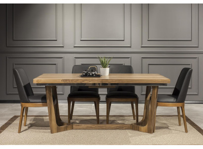 Luksus læderstol, polstrede stole, sort loftskøkkenmøbel