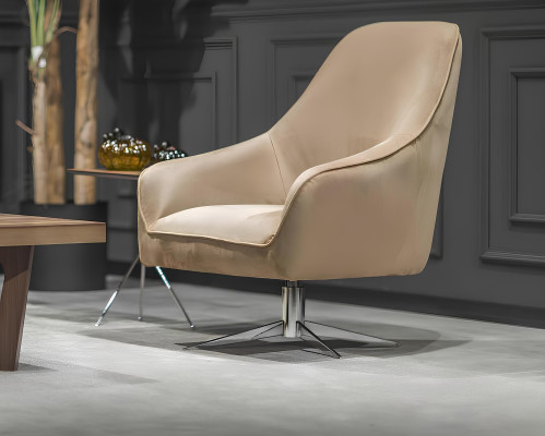 Afslappende lænestol til stuen, en-persons lænestol, klubstol