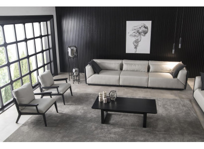 Sæt af 4 hvide lænestole til et luksuriøst stue