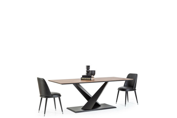 Moderne luksus køkkenbord brun 208x92cm