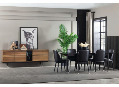 Praktisk brun kommode i moderne stil med ny opbevaringsplads