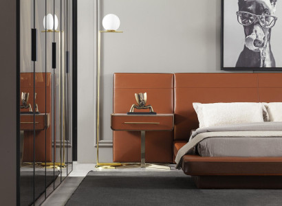 Praktisk natbord med opbevaringsplads i moderne stil