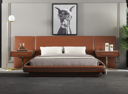 Hotel seng Lusso Marrone i en moderne, luksuriøs og komfortabel stil