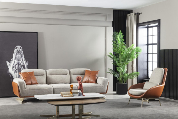 Komfortabel sofa til stuen 260cm Stor sofa