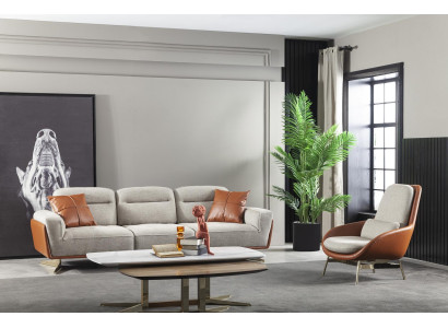 Komfortabel sofa til stuen 260cm Stor sofa