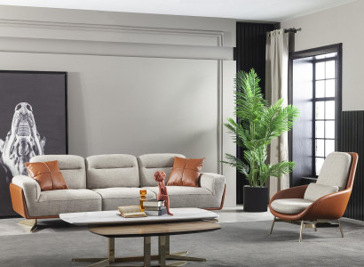 Komfortabel sofa til stuen 260cm Stor sofa