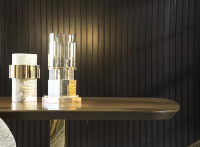 Luksus spisebord møbel med stålben køkkenbord